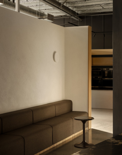 Warm architectural interior by Portier